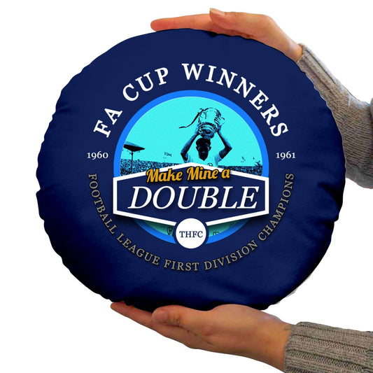 Totts Double - Football Legends - Circle Cushion 14 collectible from https://britishmade.gifts/