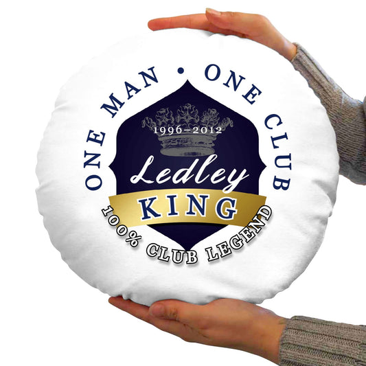 Totts Ledley King - Football Legends - Circle Cushion 14 collectible from https://britishmade.gifts/