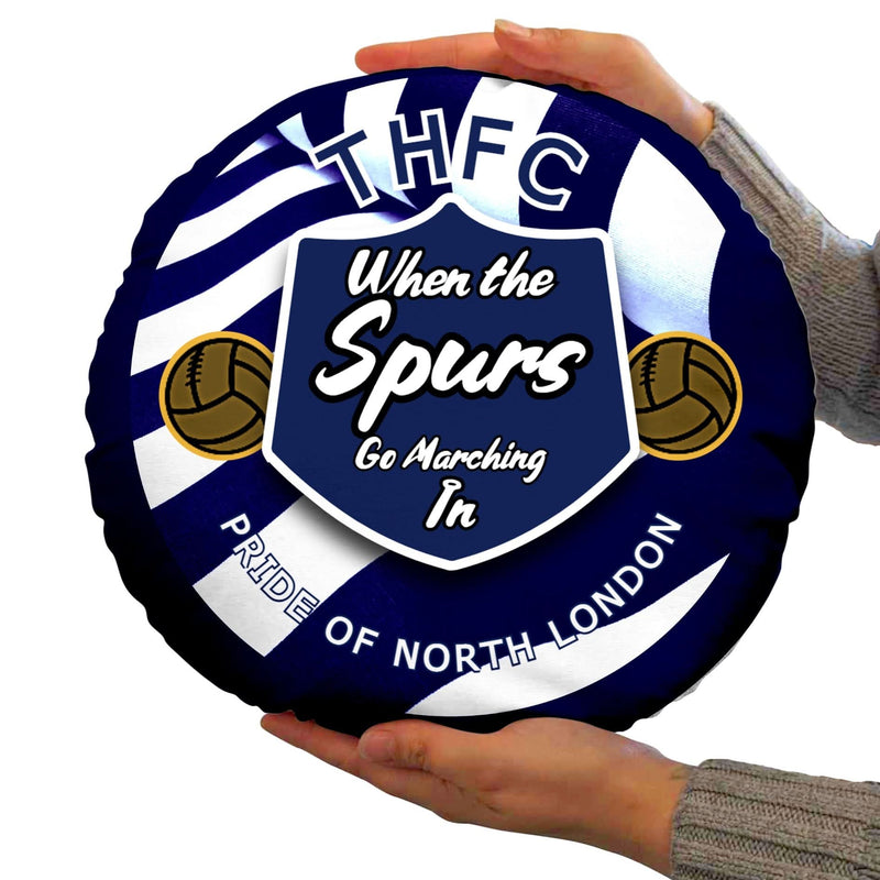 Totts Marching - Football Legends - Circle Cushion 14 collectible from https://britishmade.gifts/