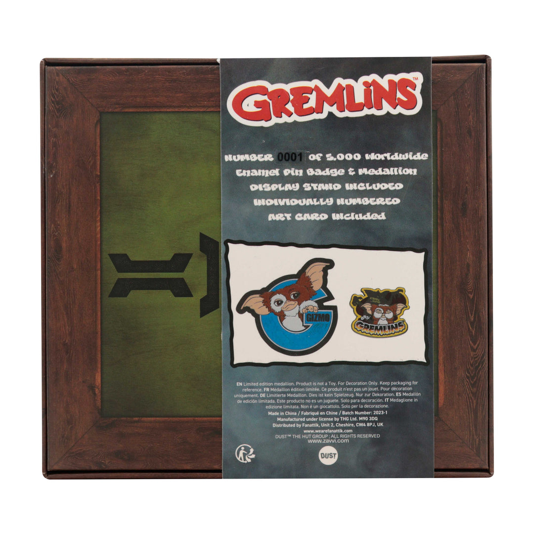 Gremlins Limited Edition Medallion and Pin Set