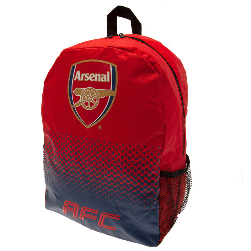 Arsenal FC Fade Backpack, side angle