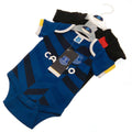 Everton FC 2 Pack Bodysuit 3-6 Mths, side angle