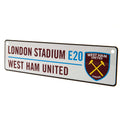 West Ham United FC Window Sign, side angle