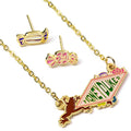 Harry Potter Gold Plated Honeydukes Necklace & Earrings collectible from Infinity Collectibles 2026