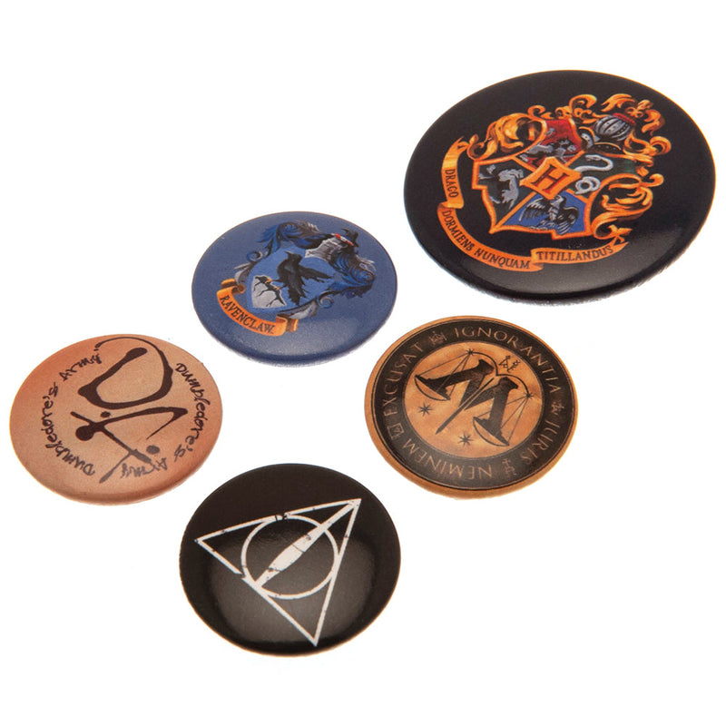 Harry Potter Hogwarts Button Badge Set, alternate view