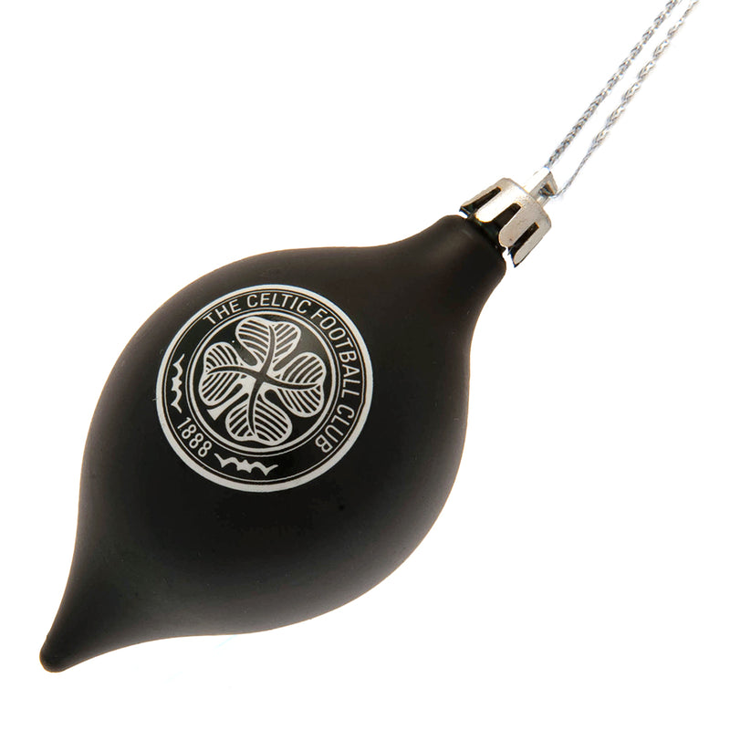 Celtic FC 3pk Vintage Baubles, side angle