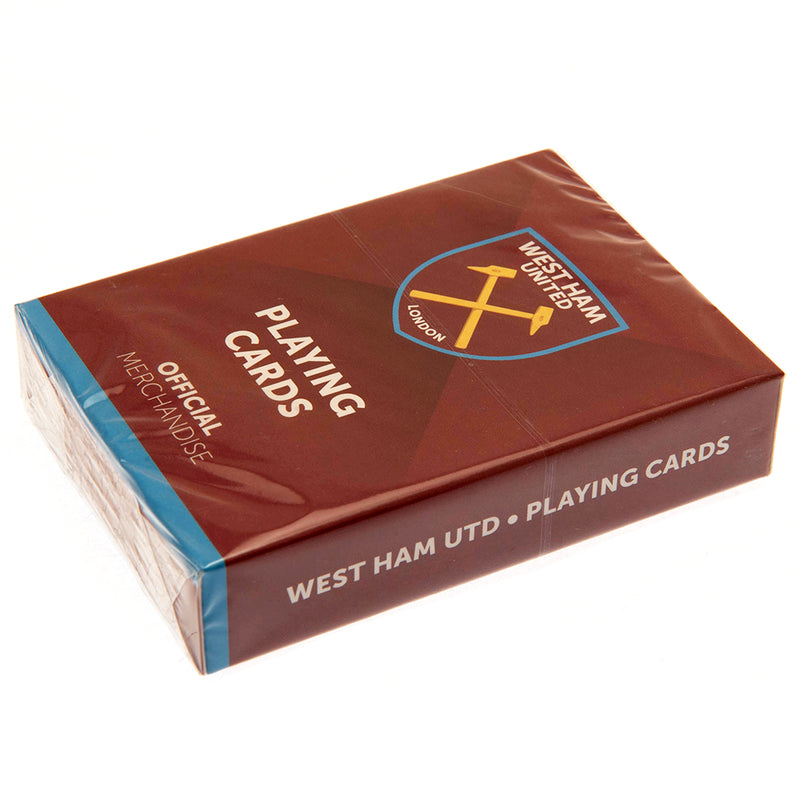 West Ham United FC Playing Cards, side angle