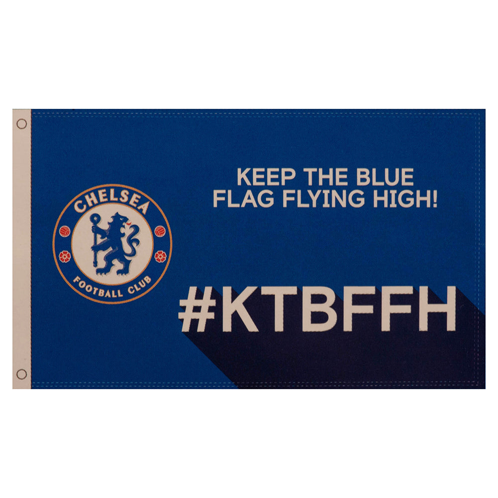 Chelsea FC Slogan Flag