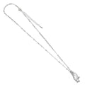 Harry Potter Silver Plated Hedwig Owl Necklace, side angle