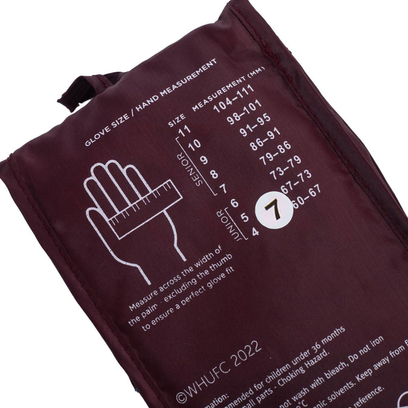 West Ham United FC Delta Goalkeeper Gloves Yths, side angle