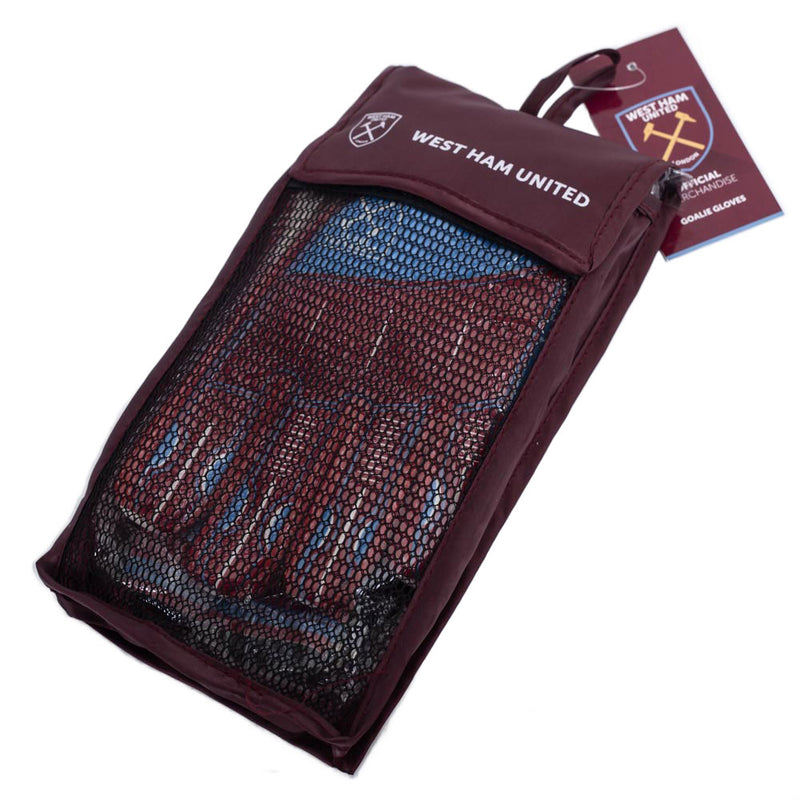 West Ham United FC Delta Goalkeeper Gloves Yths, close-up detail