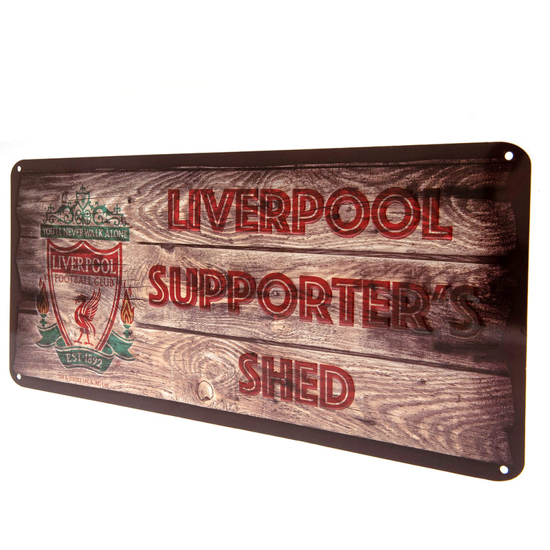 Liverpool FC Shed Sign, side angle