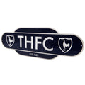 Tottenham Hotspur FC Colour Retro Sign, side angle