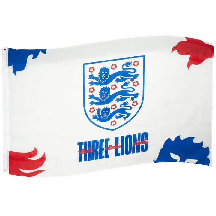 Official England Football 3 Lions Flag