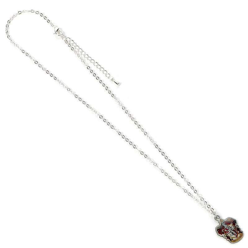 Harry Potter Silver Plated Gryffindor Necklace, side angle