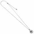 Harry Potter Sterling Silver 9 & 3 Quarters Crystal Necklace, side angle