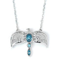 Harry Potter Sterling Silver Diadem Crystal Necklace, alternate view