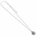 Harry Potter Silver Plated 9 & 3 Quarters Necklace, side angle