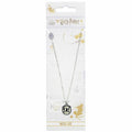 Harry Potter Silver Plated 9 & 3 Quarters Necklace, close-up detail