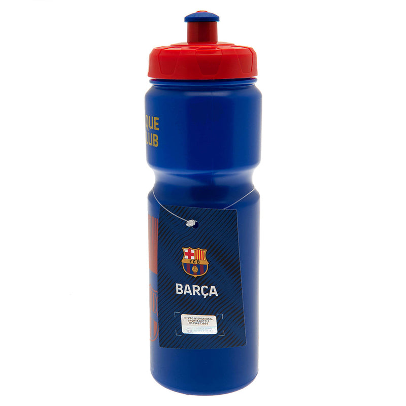 FC Barcelona Plastic Drinks Bottle, side angle