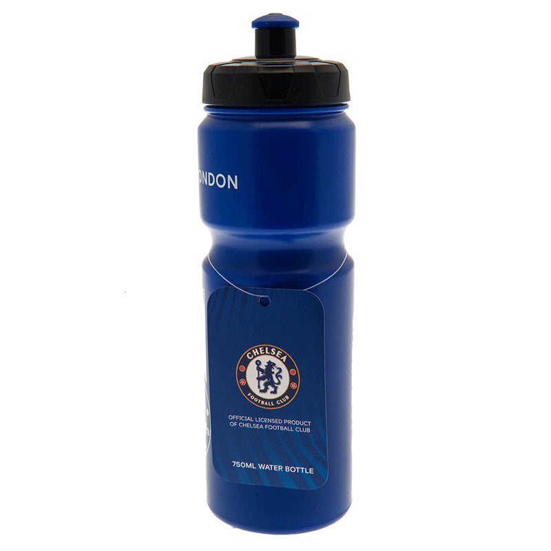 Chelsea FC Plastic Drinks Bottle, side angle