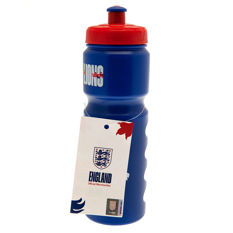 England FA Plastic Drinks Bottle, side angle