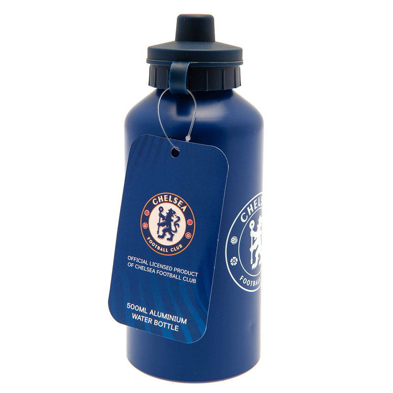 Chelsea FC Aluminium Drinks Bottle MT, side angle
