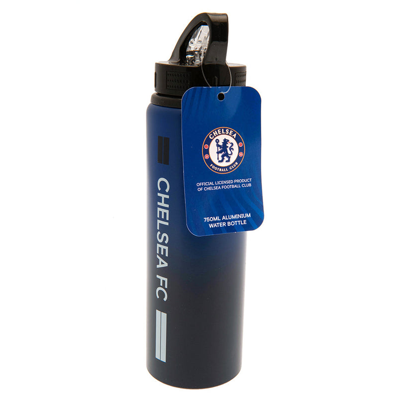 Chelsea FC Aluminium Drinks Bottle ST, side angle