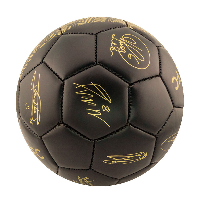 Chelsea FC Sig Gold Phantom Skill Ball, side angle