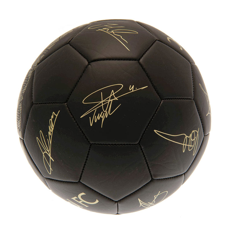 Liverpool FC Sig Gold Phantom Skill Ball, side angle