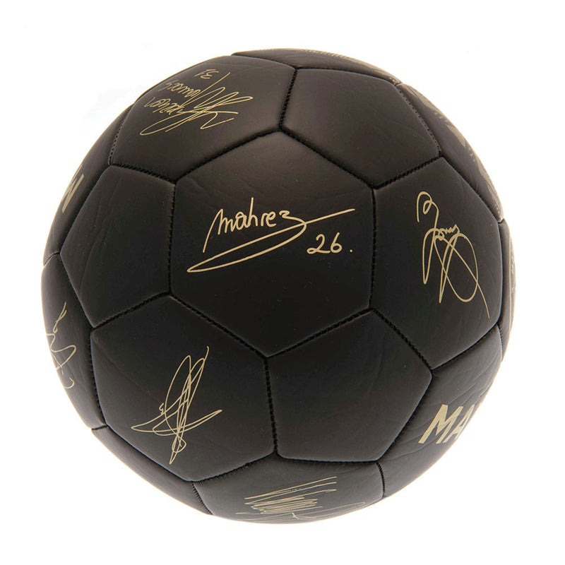 Manchester City FC Sig Gold Phantom Skill Ball, side angle