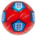 England FA Red & Blue Signature Football, side angle
