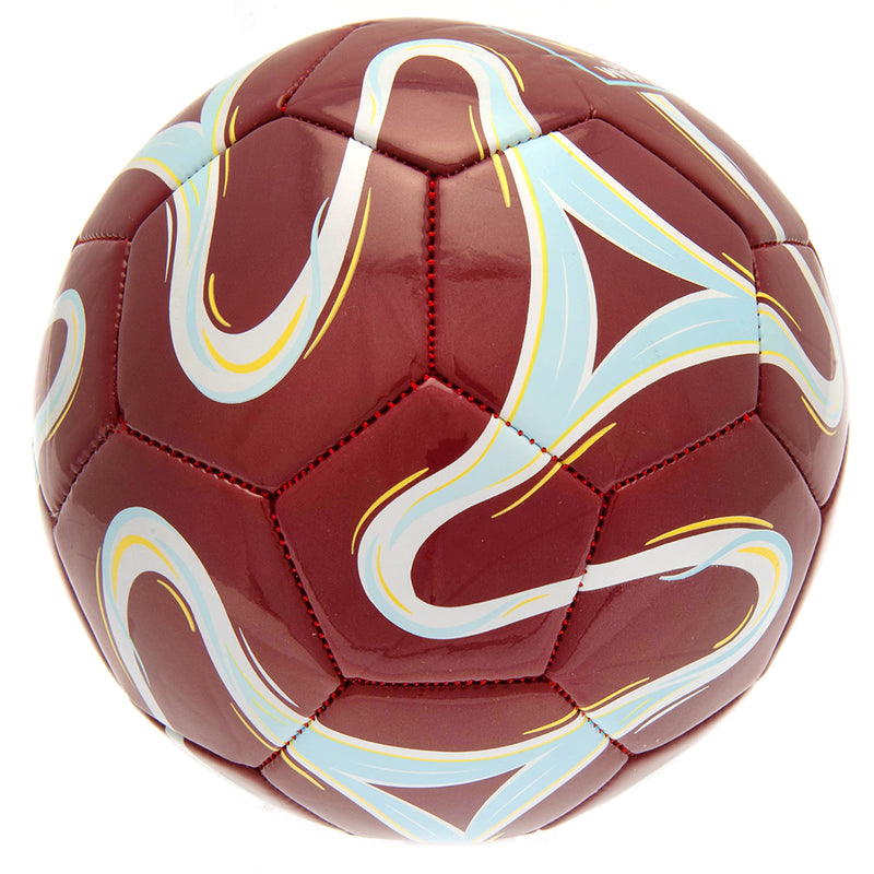 West Ham United FC Cosmos Colour Football, side angle
