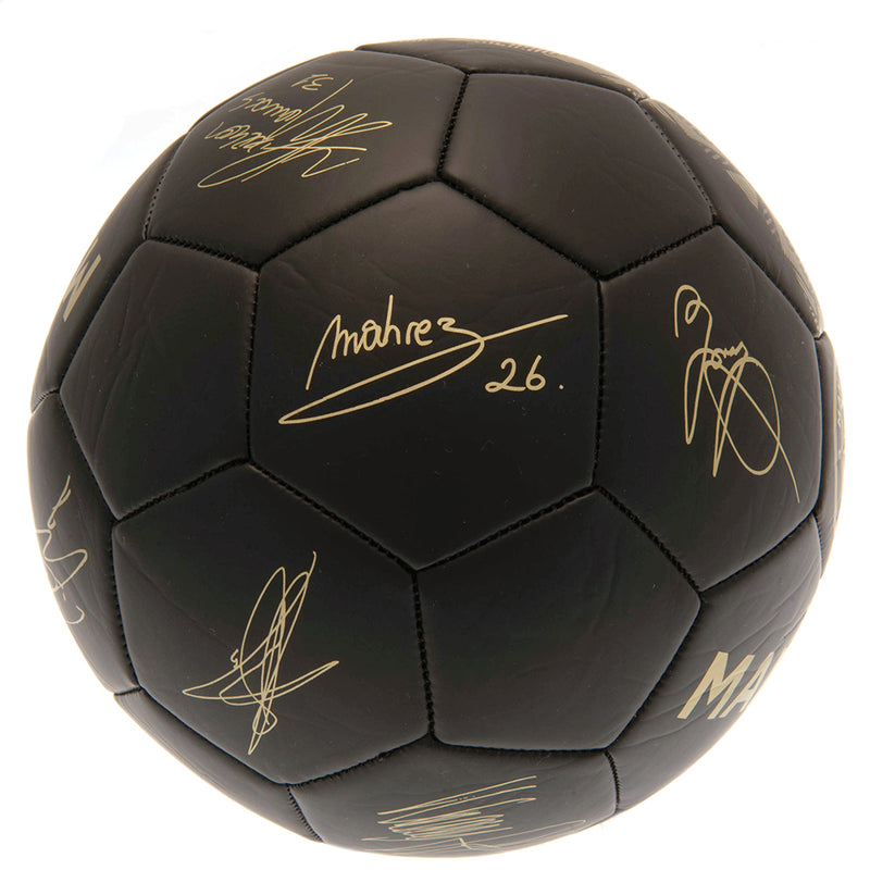 Manchester City FC Sig Gold Phantom Football, side angle
