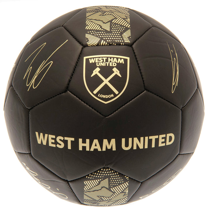 Official West Ham United Signature Gold Phantom Football