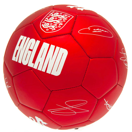 England FA Sig Red Phantom Football, alternate view