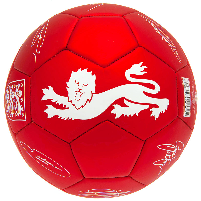 England FA Sig Red Phantom Football, side angle