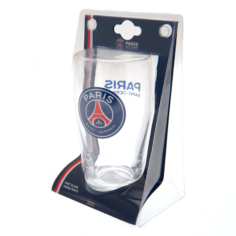 Paris Saint Germain FC Tulip Pint Glass, side angle