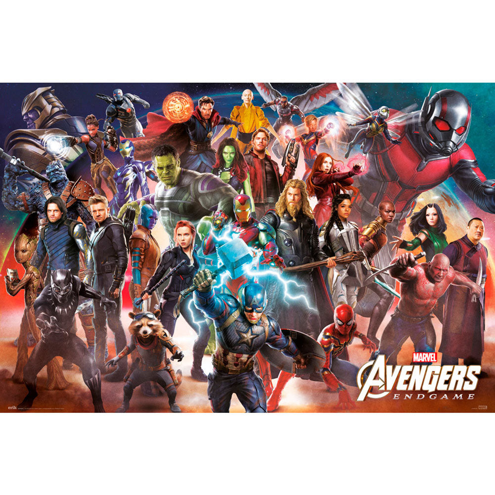 Avengers Endgame Line Up Poster