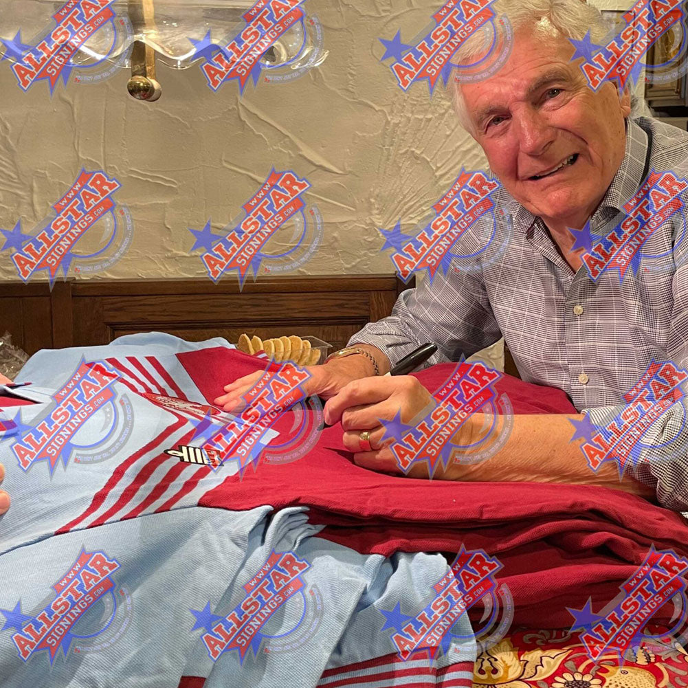 West Ham United FC 1980 Trevor Brooking Signed Shirt (Framed)