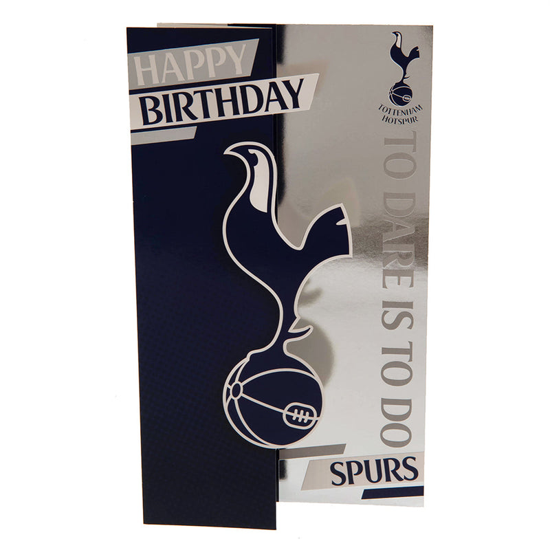 Tottenham Hotspur FC Spurs Birthday Card, close-up detail