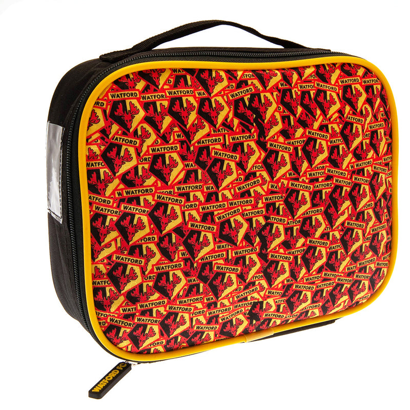 Watford FC Multi Crest Lunch Bag, side angle