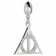 Harry Potter Sterling Silver Deathly Hallows Crystal Charm