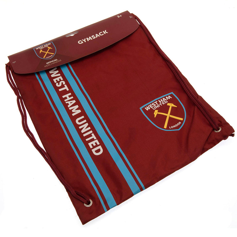 West Ham United FC Stripe Gym Bag, alternate view