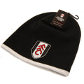 Fulham FC Black Beanie, side angle