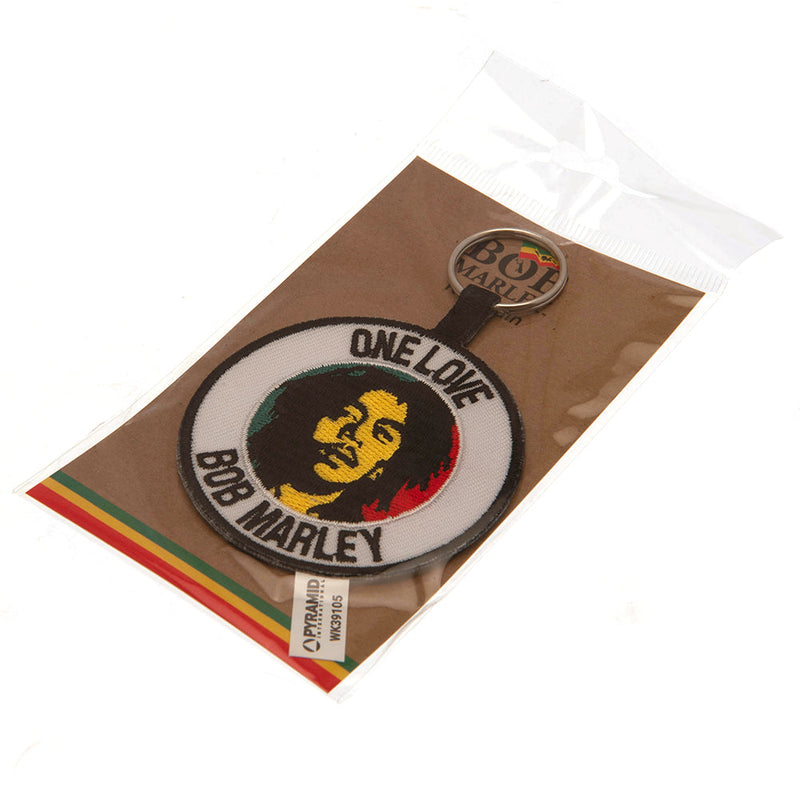 Bob Marley Woven Keyring, side angle