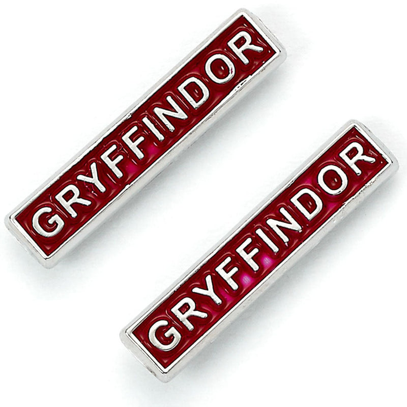 Harry Potter Silver Plated Earring Set Gryffindor, side angle