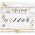 Harry Potter Silver Plated Earring Set Gryffindor, rear view