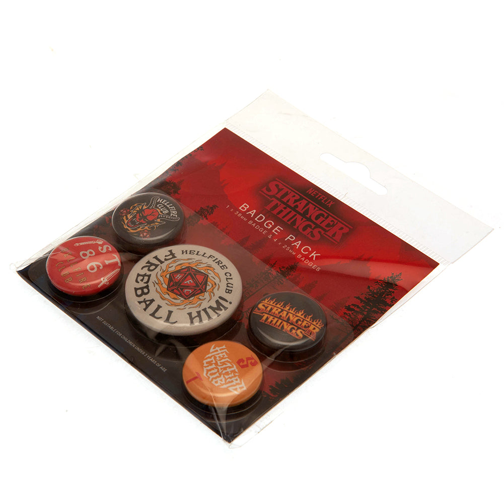 Stranger Things Hellfire Club Button Badge Set – Infinity Collectables