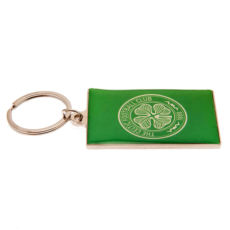 Celtic FC Deluxe Keyring, side angle